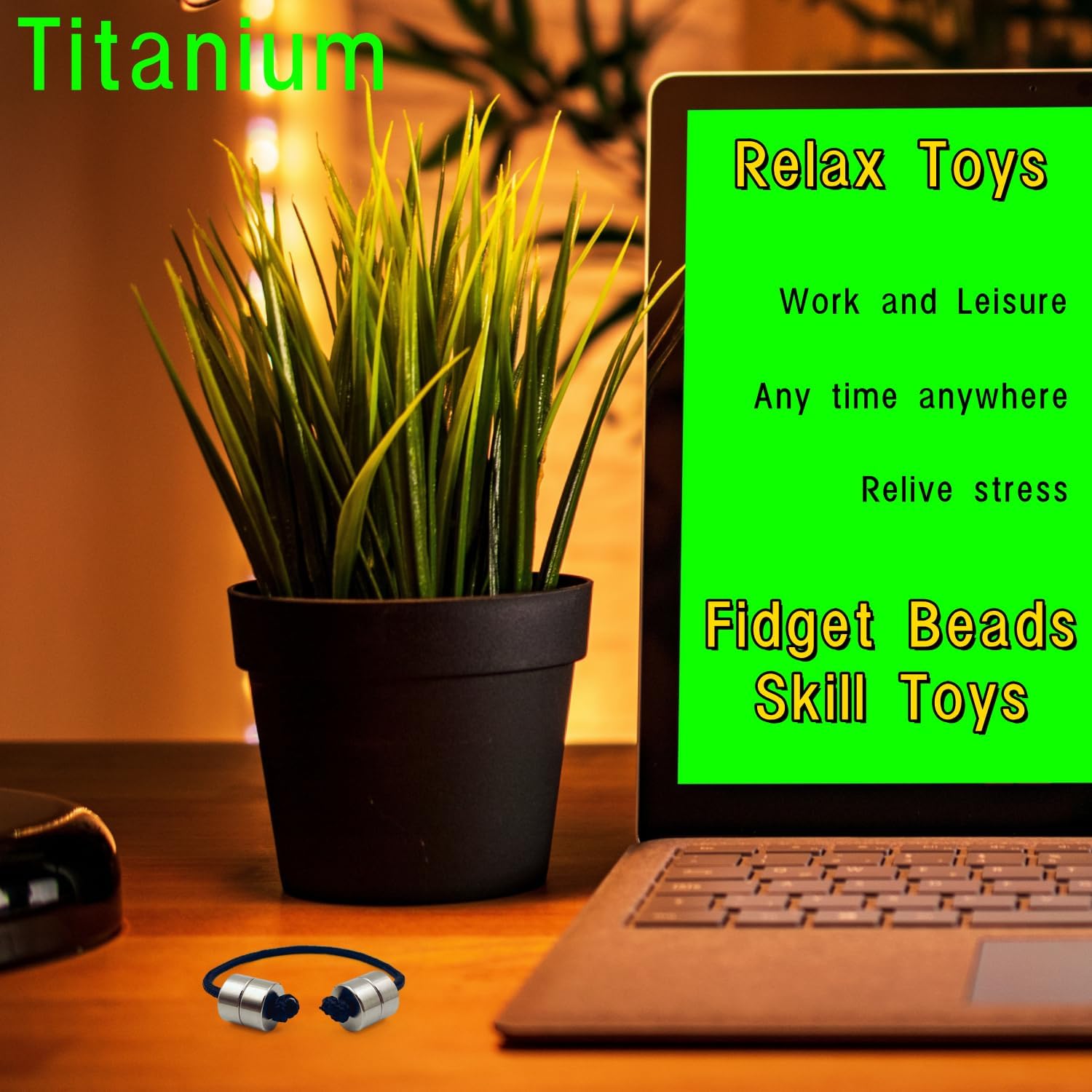 Titanium Fidget Beads - Metal Skill Toys - Portable EDC Use at Home Or On The Go - Gifts for Skill Players (Silver) - Image 6
